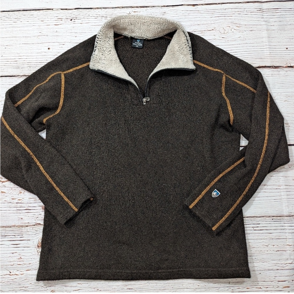 Kuhl Alfpaca Pullover Fleece 1/4 Zip M - Picture 2 of 5
